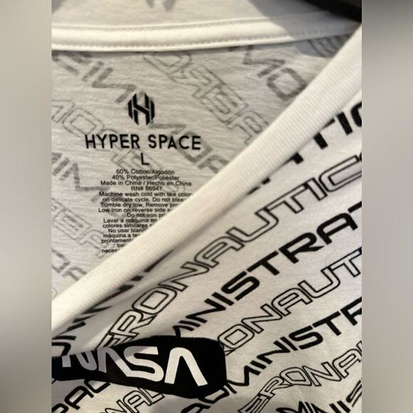 HYPER SPACE Men’s NASA Tee Shirt Size Medium - Picture 3 of 5